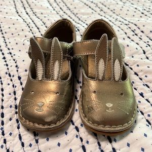Livie and Luca Gold Bunny Shoes